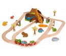 Bigjigs Rail dřevěná dinosauří vláčkodráha