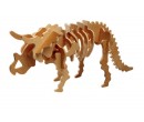Woodcraft dřevěné 3D puzzle - skládačka Triceratops J001