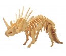 Woodcraft dřevěné 3D puzzle - skládačka Styracosaurus J006
