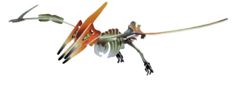 Woodcraft dřevěné 3D puzzle - skládačka Pteranodon JC007