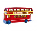 Robotime dřevěné 3D puzzle - Patrový autobus barevný
