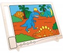 Dřevěná oboustranná omalovánka - Dinosauři