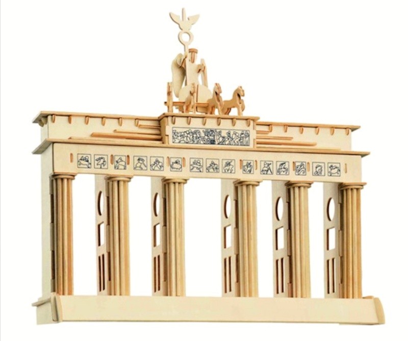 Woodcraft dřevěné 3D puzzle - Brandenburgská brána