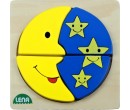 Lena 32132, Dřevěné puzzle Měsíc a hvězdy