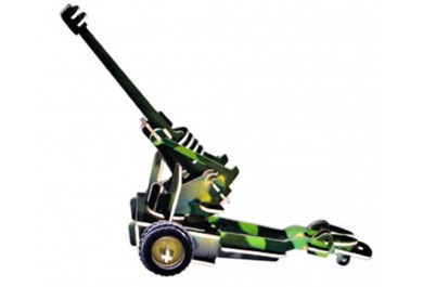 Woodcraft dřevěné 3D puzzle - skládačka Dělo PC062