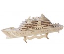 Woodcraft dřevěné 3D puzzle - skládačka Luxusní jachta