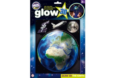 GlowStars Glow 3D Země, Měsíc a raketoplán