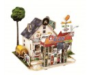 Robotime dřevěné 3D puzzle - Americká čerpací stanice
