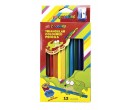 EasyColours Dřevěné Trojhranné pastelky Jumbo 12 barev