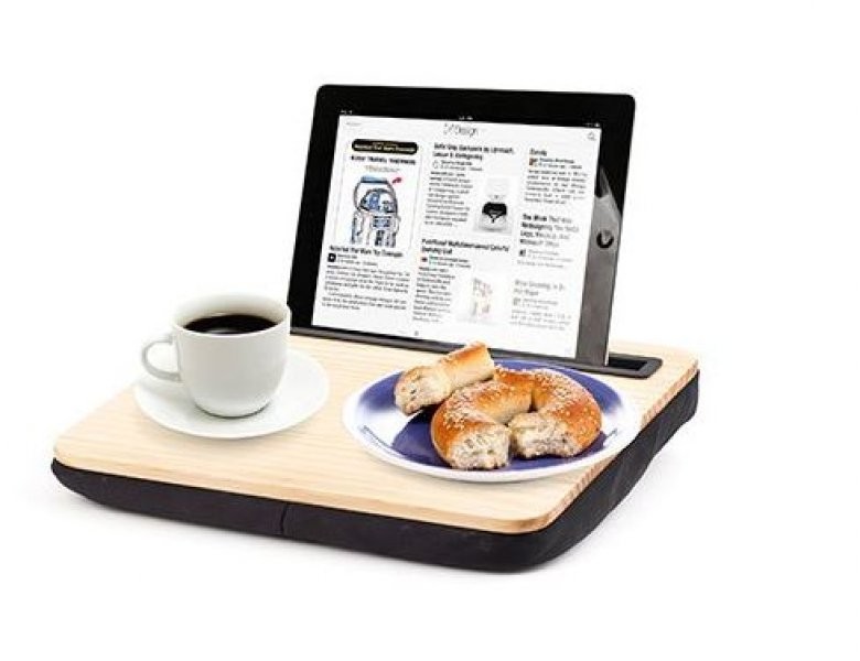 Kikkerland Dřevěný stolek na tablet