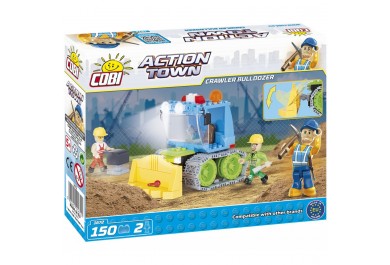 Cobi 1672 ACTION TOWN Pásový buldozer, 150 kostek