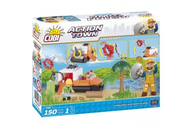 COBI 1783 ACTION TOWN Úklidové vznášedlo, 150 kostek