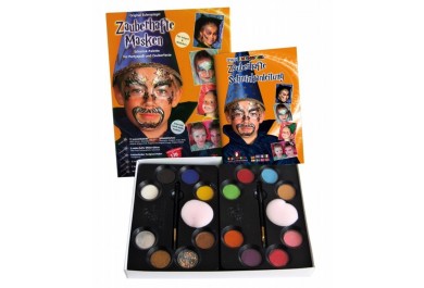 Sada barev na obličej - Magické masky v paletě 10 x 3,5ml