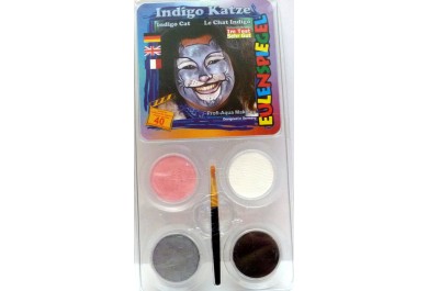 Sada barev na obličej - Kočka Indigo