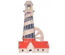 Woodcraft dřevěné 3D puzzle - skládačka Maják, 13 x 6 x 11cm