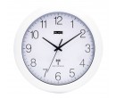 Balance Bílé nástěnné hodiny řízené rádiem, průměr 30 cm