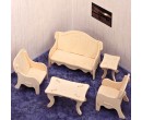 Woodcraft dřevěné 3D puzzle - Nábytek Obývací pokoj