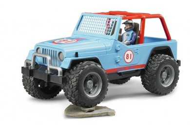 Bruder 2541 Jeep Cross Country s figurkou modrý