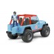 Bruder 2541 Jeep Cross Country s figurkou modrý