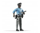 Bruder 60051 Figurka Policista tmavé pleti s příslušenstvím