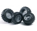 Bruder 3317 Dvojitá kola pro traktory serie 3000 stříbrná