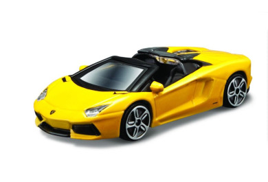 Bburago Lamborghini Aventador LP700-4 Roadster, Žluté 1:43